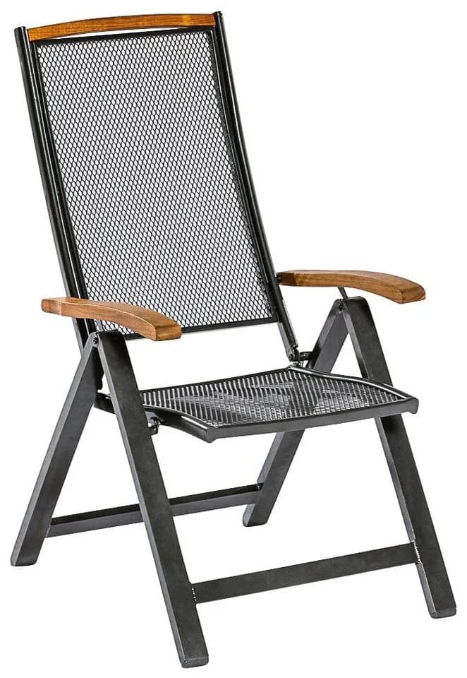MERXX Gartensessel Tilos Klappbar Graphit Akazie Aluminium - Bild 2