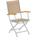 MERXX Gartensessel Naxos 2er Set Grau Klappbar Bild 1