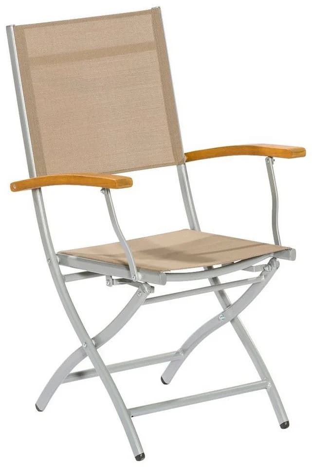 MERXX Gartensessel Naxos 2er Set Grau Klappbar - Bild 2