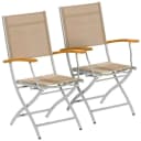 MERXX Gartensessel Naxos 2er Set Grau Klappbar Bild 3