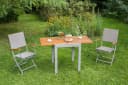MERXX Gartensessel Naxos 2er Set Grau Klappbar Bild 4