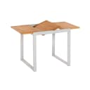 MERXX Naxos Gartentisch ausziehbar Beige Silber Bild 1
