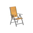 MERXX Gartensessel Santorin Klappbar Braun Akazienholz Aluminium Bild 1