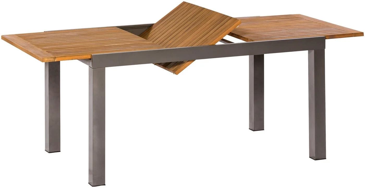MERXX Gartentisch Santorin Beige Ausziehbar Akazie Aluminium - Bild 2