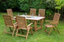 MERXX Gartenstuhl Paraiba 2er Set Braun Akazienholz Verstellbar Bild 5