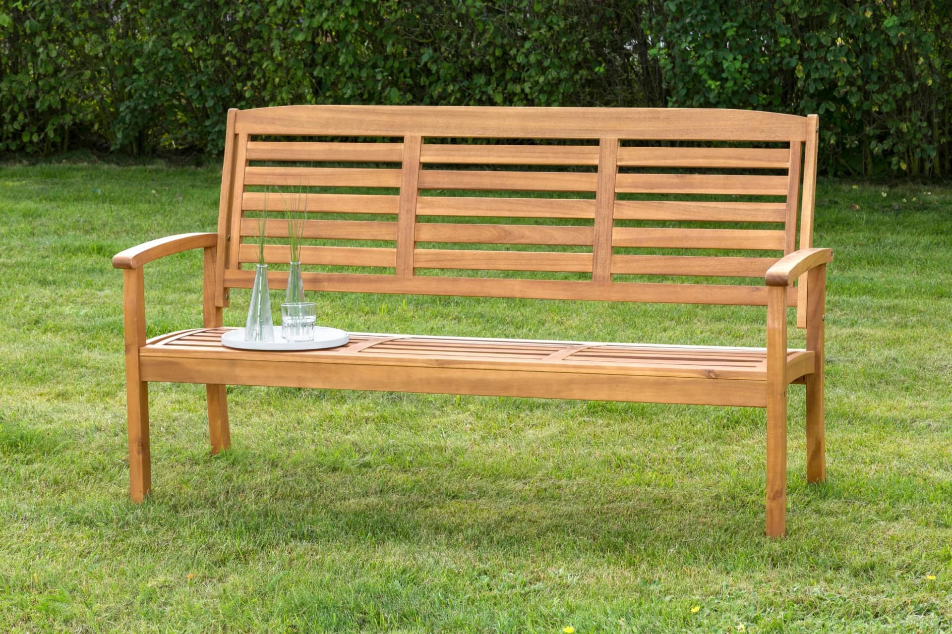 MERXX Gartenbank Paraiba Braun 3-Sitzer Akazienholz