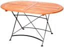 MERXX Gartentisch Schlossgarten Oval Beige Schwarz Klapptisch Bild 5