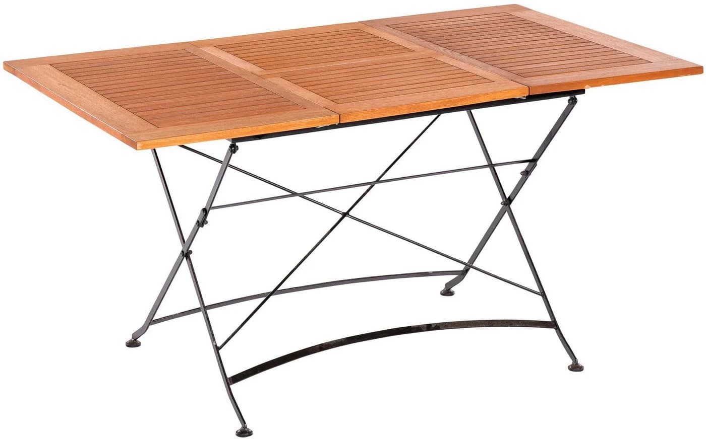 MERXX Gartentisch Schlossgarten Klappausziehtisch Schwarz Braun Eukalyptus - Bild 2