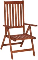 MERXX Gartensessel Vitoria 2er Set Braun Eukalyptus Klappbar Bild 2