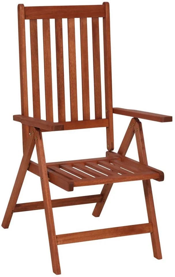 MERXX Gartensessel Vitoria 2er Set Braun Eukalyptus Klappbar - Bild 2