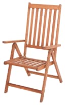 MERXX Gartensessel Vitoria 2er Set Braun Eukalyptus Klappbar Bild 4