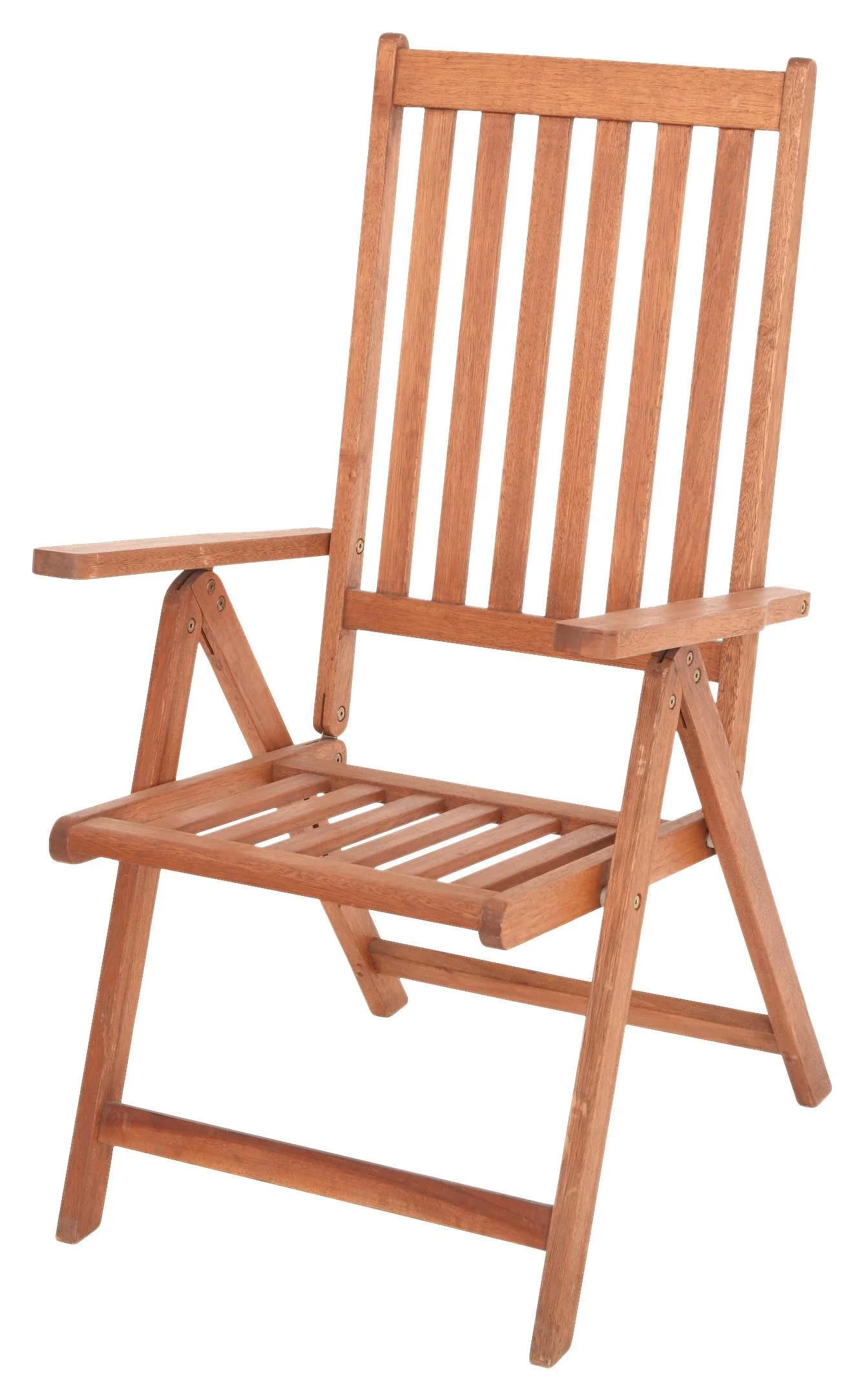 MERXX Gartensessel Vitoria 2er Set Braun Eukalyptus Klappbar - Bild 4