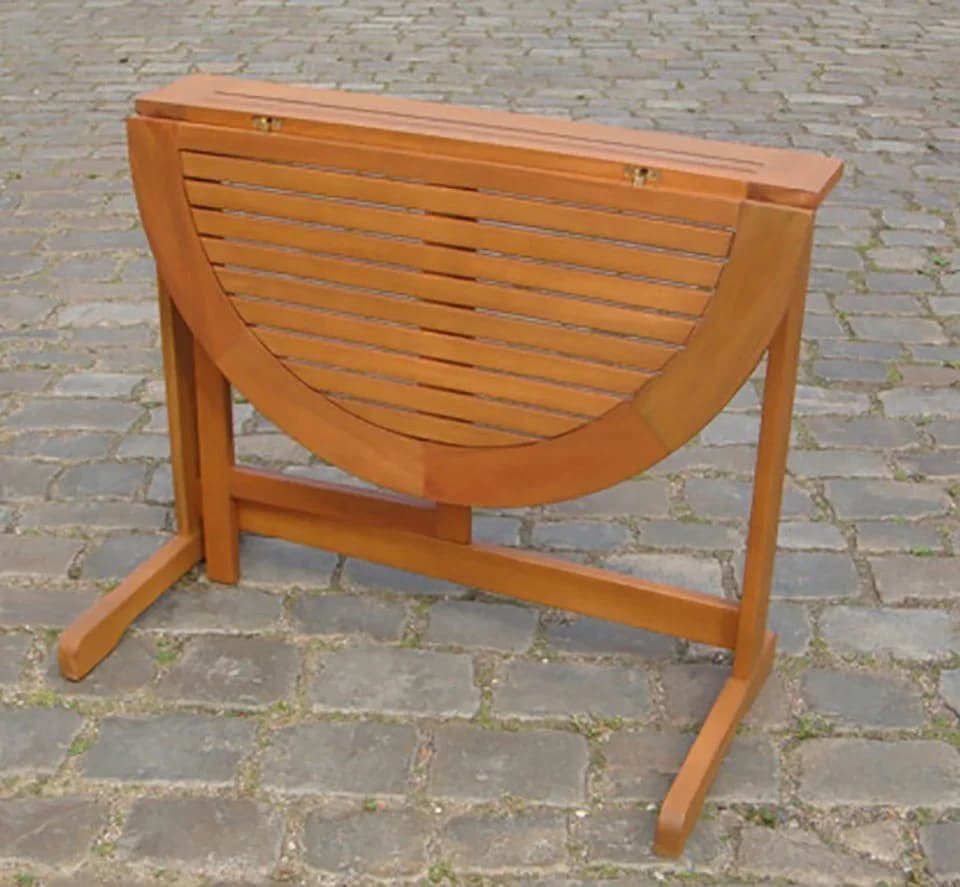 Merxx Klapptisch Eukalyptus Halbkreis Garten - Bild 2
