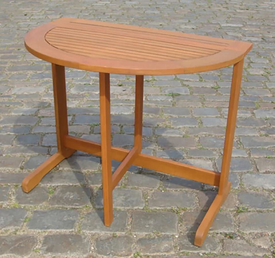 Merxx Klapptisch Eukalyptus Halbkreis Garten - Bild 3
