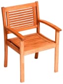 MERXX Gartenstuhl Cordoba Braun Massivholz Eukalyptus Bild 2