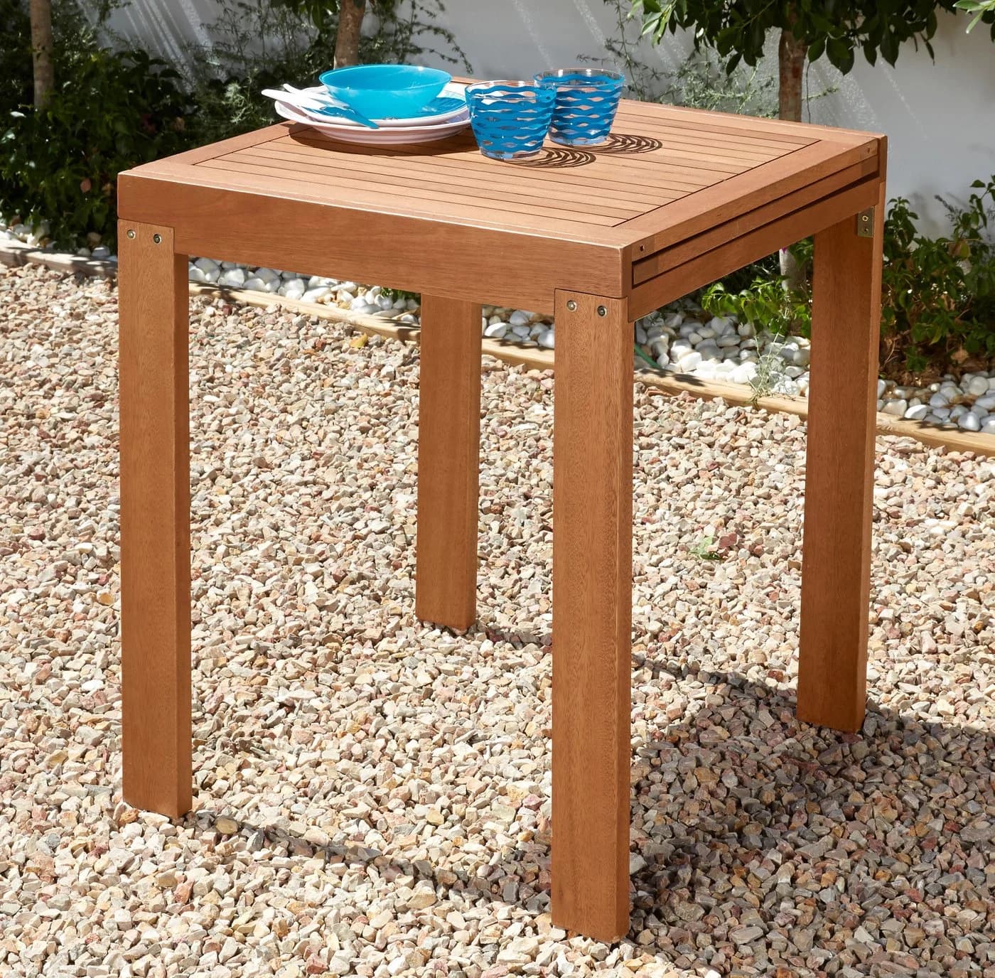 Merxx Balkonausziehtisch Borkum Eukalyptus - Bild 3