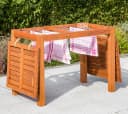 Merxx Gartentisch Holz Beige Klappbar Eukalyptus Bild 2