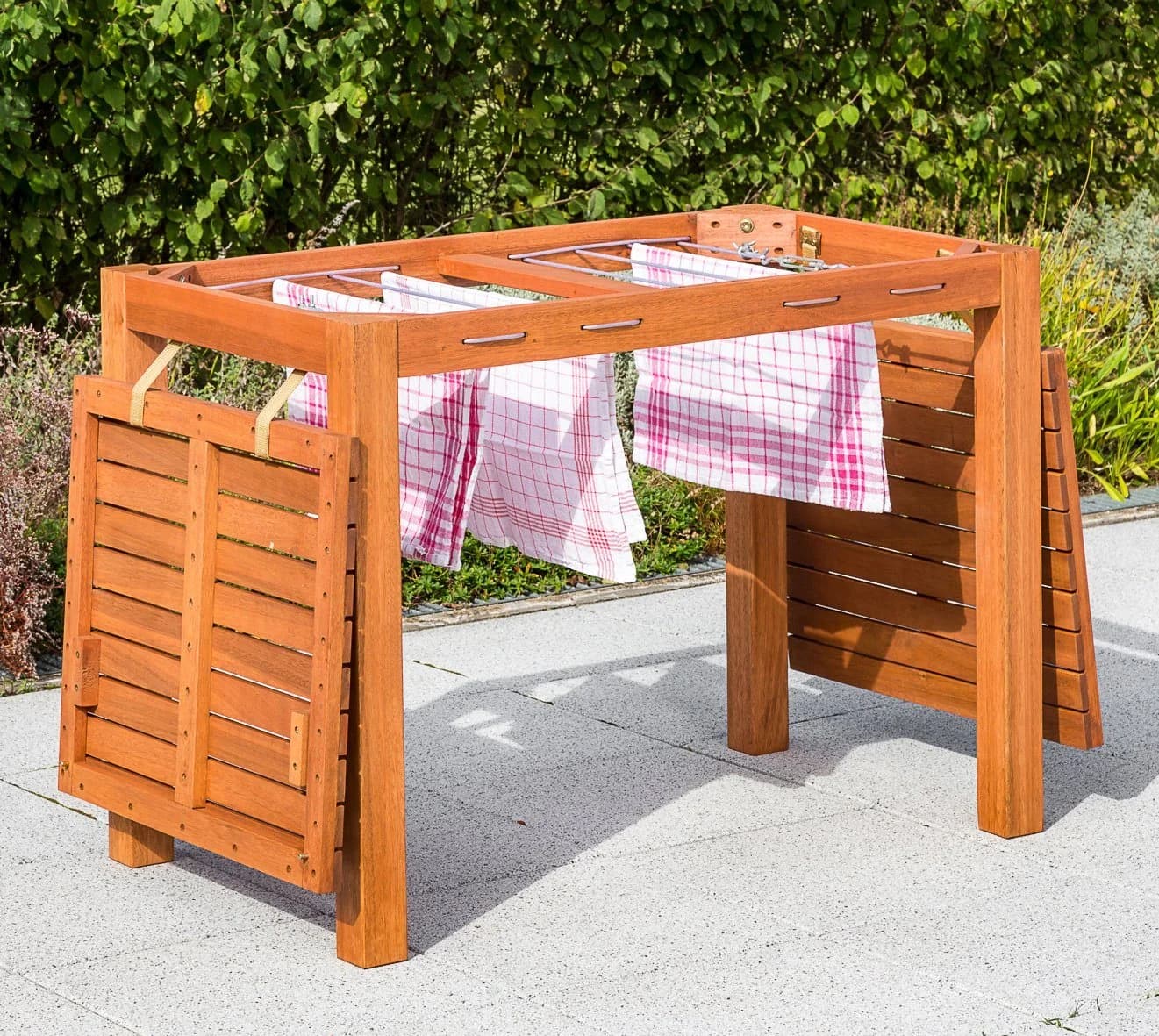 Merxx Gartentisch Holz Beige Klappbar Eukalyptus - Bild 2