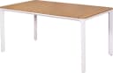 MERXX Gartentisch Pisa Weiß Aluminium Kunststoff Holzoptik Bild 2