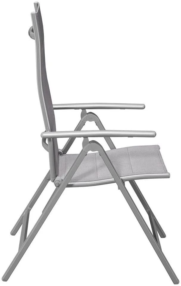 MERXX Taviano Gartenstuhl 2er Set Silber Aluminium - Bild 5