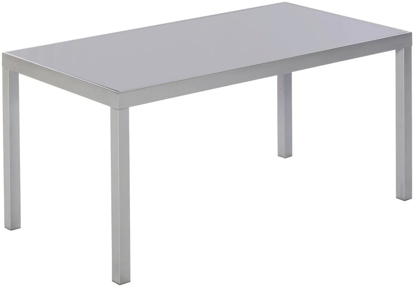 MERXX Gartentisch Taviano Grau Aluminium Sicherheitsglas