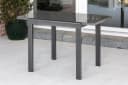 MERXX Gartentisch Grau Ausziehbar Sicherheitsglas Aluminium Bild 3