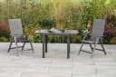 MERXX Gartentisch Grau Ausziehbar Sicherheitsglas Aluminium Bild 4