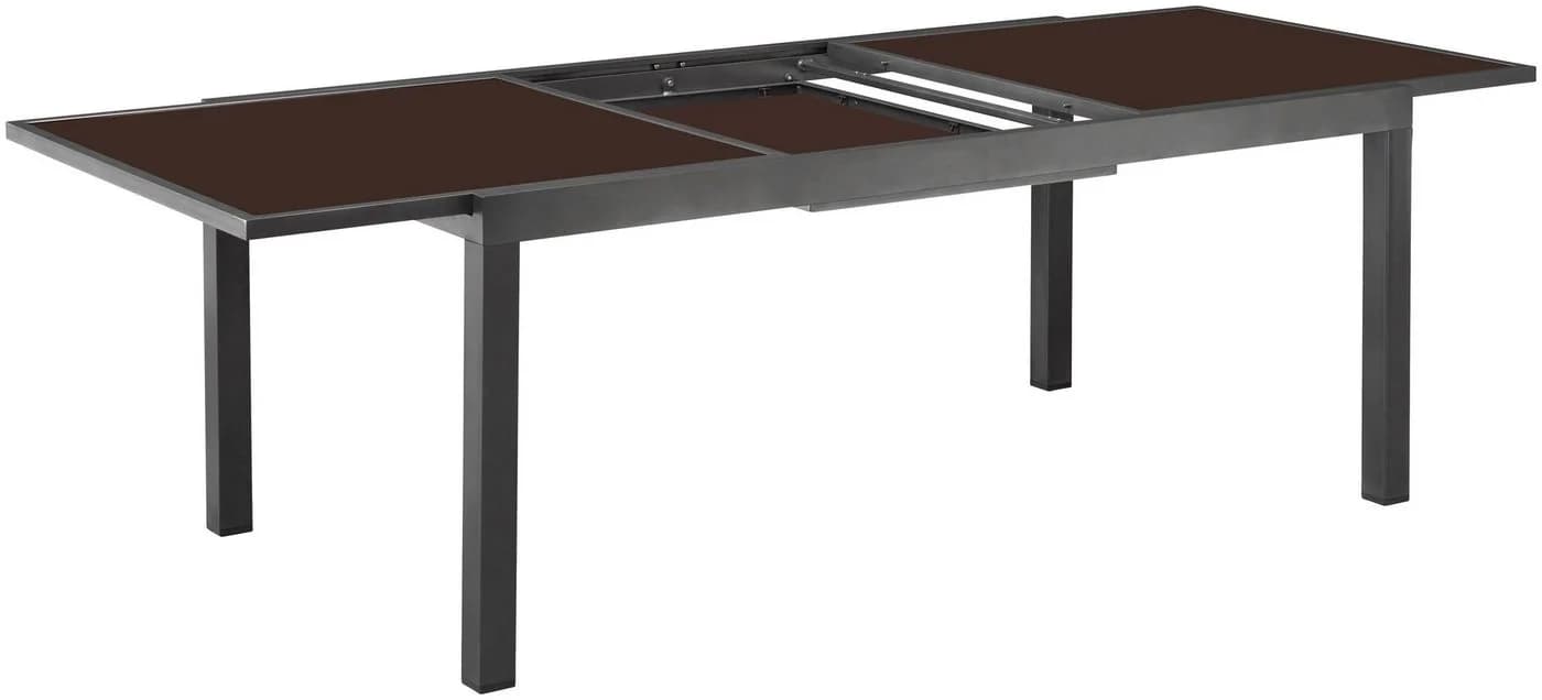 MERXX Gartentisch Amalfi Anthrazit Ausziehbar Glas Aluminium - Bild 5
