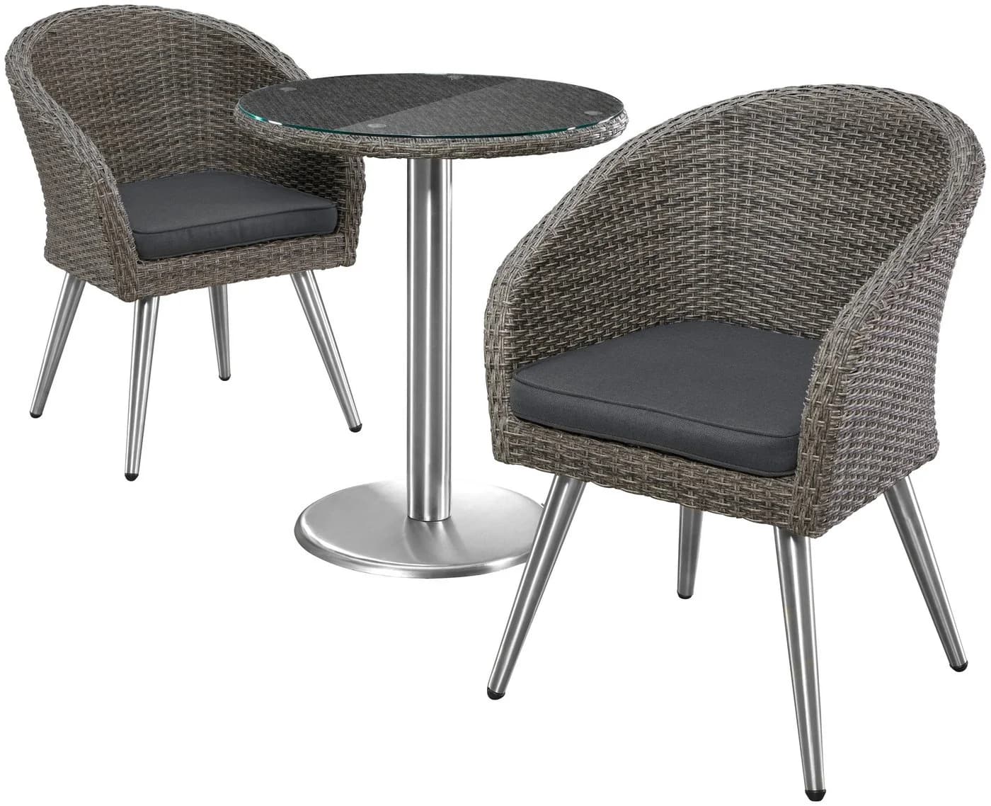 Balkonset MERXX Paris Boulevard Grau/Beige Stahlgestell - Bild 2