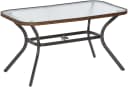 Gartentisch aus Sicherheitsglas und Aluminium, braun, rechteckig Bild 3