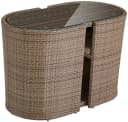 Merxx Ancona Balkonset 3-tlg. Beige Natur Poly Rattan Bild 4