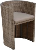 Merxx Ancona Balkonset 3-tlg. Beige Natur Poly Rattan Bild 5
