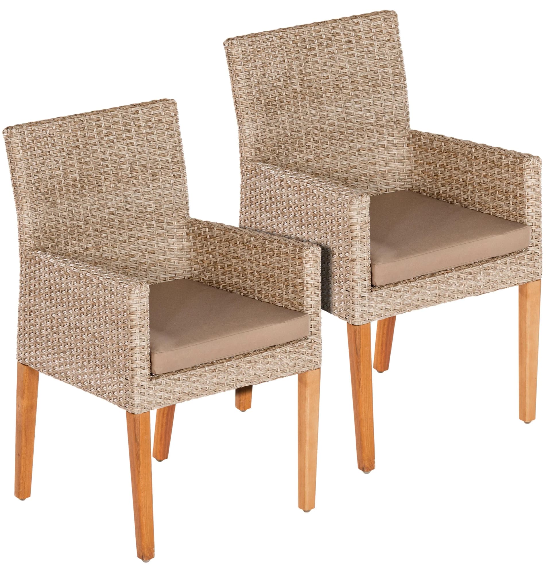 MERXX Gartensessel Ranzano Taupe Klassisch Polyester - Bild 4