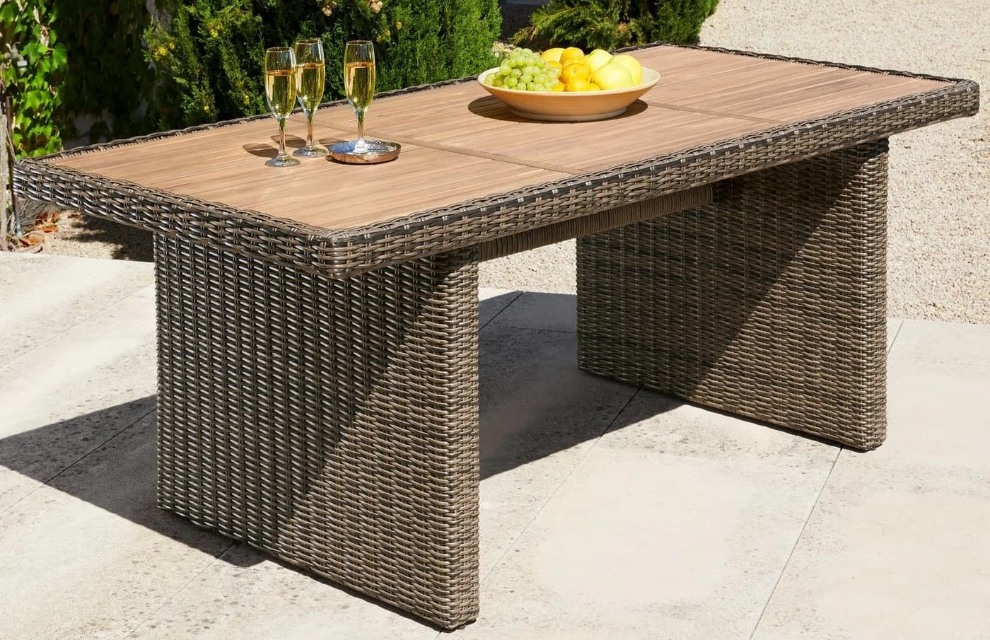 MERXX Gartentisch Toskana Akazienholz Aluminium Beige - Bild 3