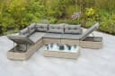 Modernes Gartenlounge-Set aus Kunststoff und Stahl Bild 2