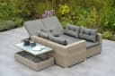 Modernes Gartenlounge-Set aus Kunststoff und Stahl Bild 4