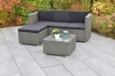 MERXX Gartenlounge-Set Malta 10-tlg. Grau Stahl Kunststoff Bild 1