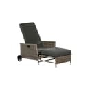 MERXX Komfort Deckchair Gartensessel Grau mit verstellbarer Rückenlehne Bild 1