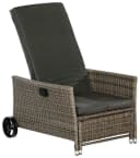 MERXX Komfort Deckchair Gartensessel Grau mit verstellbarer Rückenlehne Bild 2