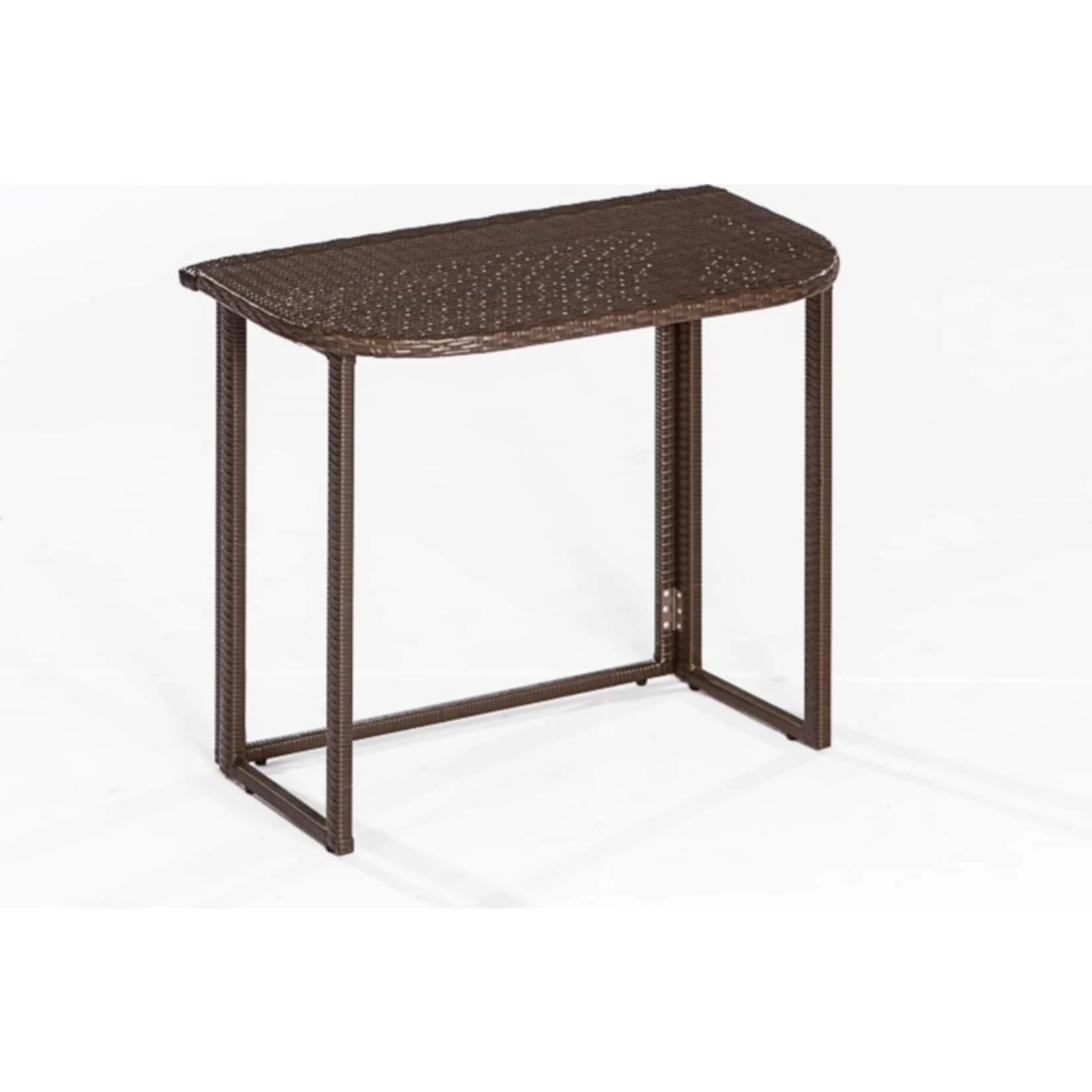 Merxx Gartentisch Rattan Braun Klappbar