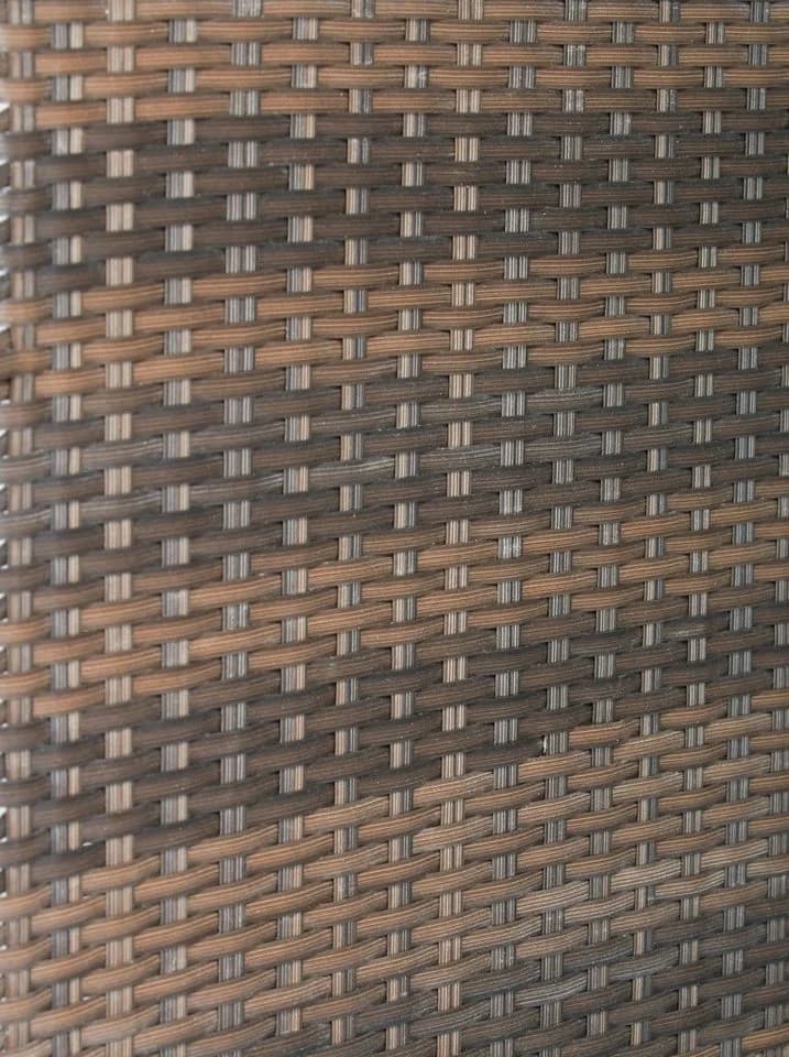 Merxx Paravent Geflecht Braun 3-teilig Stahl Poly Rattan - Bild 5