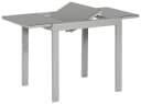 MERXX Gartentisch Silber Ausziehbar Sicherheitsglas Aluminium Bild 1