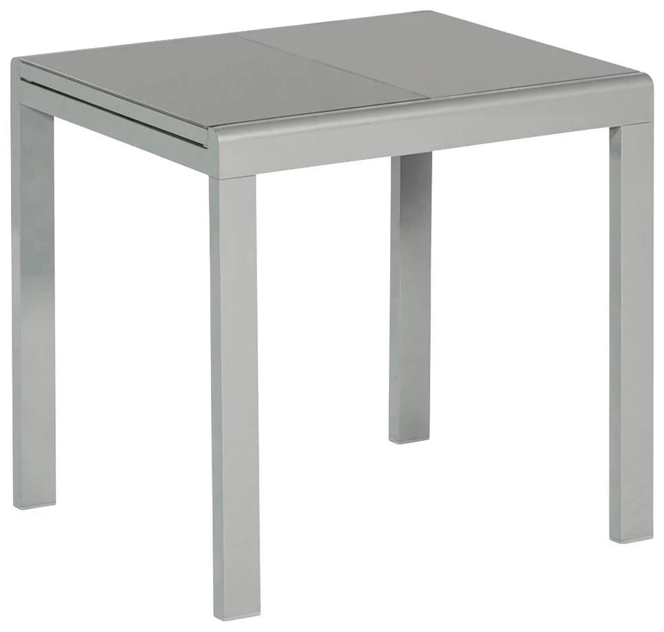 MERXX Gartentisch Silber Ausziehbar Sicherheitsglas Aluminium - Bild 2