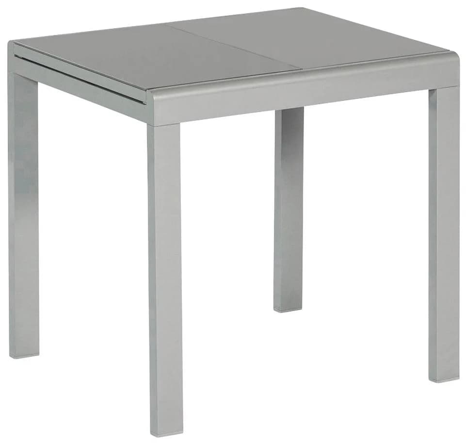 MERXX Gartentisch Silber Ausziehbar Sicherheitsglas Aluminium - Bild 5