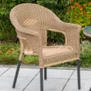 MERXX Gartensessel Ravenna 2er Set Natur Aluminium Polyrattan Bild 5