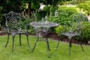 MERXX Gartentisch Lugano Schwarz Aluminium Rund Bild 1