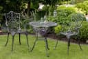 MERXX Gartentisch Lugano Schwarz Aluminium Rund Bild 3