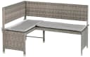Gartenbank MERXX Eckbank Grau/Beige Kunststoff Stahl Bild 2