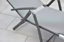 MERXX Gartenliege Deckchair zusammenklappbar 4-fach verstellbar inkl. Kopfkissen Bild 3