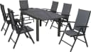 MERXX Garten-Essgruppe Amalfi 7-tlg. Grau Aluminium Bild 2